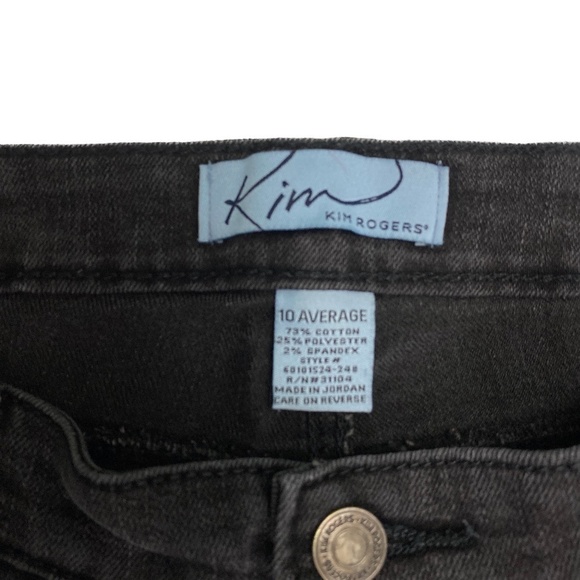 Kim Rogers Bootcut Women's size 10 Black Denim jeans - Picture 3 of 3